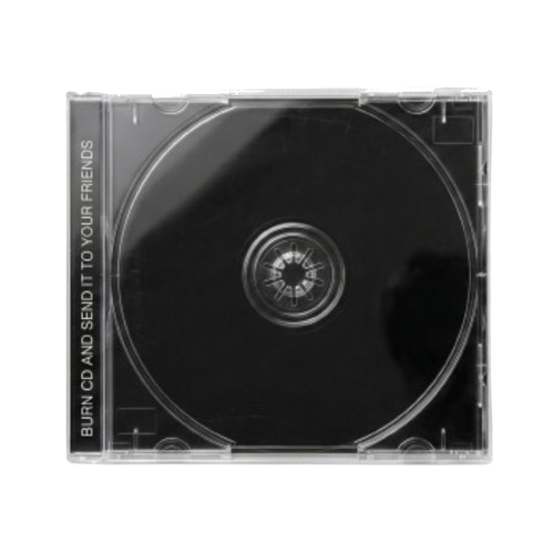 A closed CD jewel case